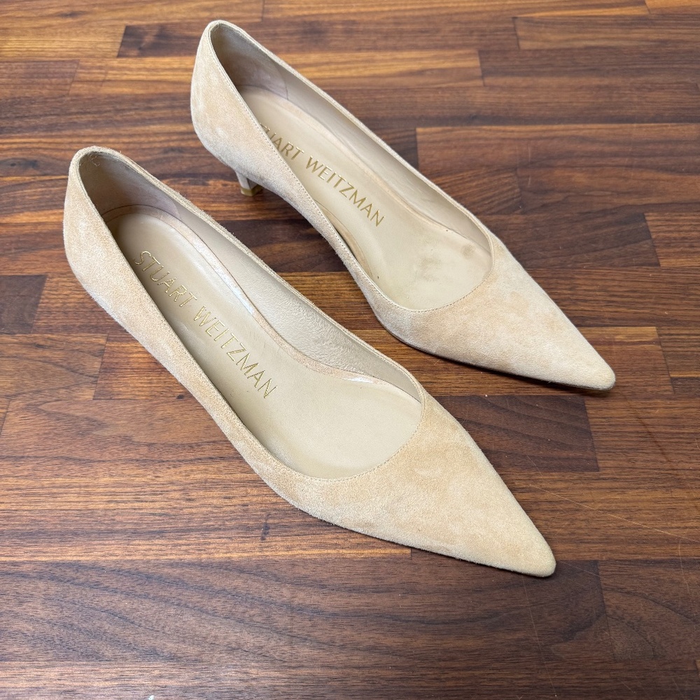 STUART WEIzTZMAN Pointed Toe Herls Tan size 7B